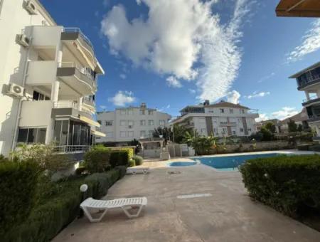 500 Meters From The Sea In Çamlik – Furnished, Pool Front, 2 In 1 Apartment With Glass Balcony!