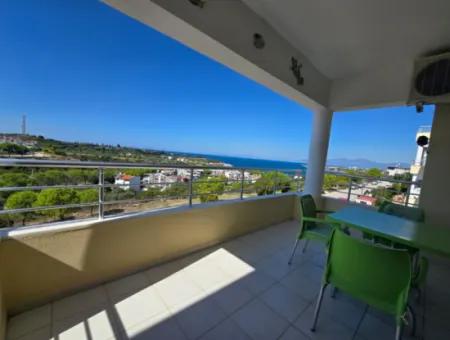 Sea View 3 Bedroom Duplex For Sale In Royal Blue Complex In Mavişehir Didim