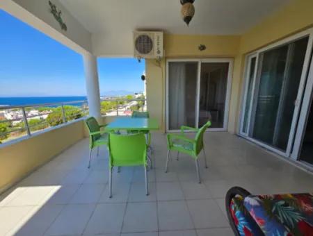 Sea View 3 Bedroom Duplex For Sale In Royal Blue Complex In Mavişehir Didim