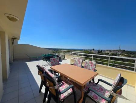 Sea View 3 Bedroom Duplex For Sale In Royal Blue Complex In Mavişehir Didim