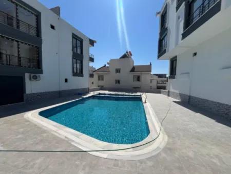 Zero Duplex With Sea View Elevator In Aydın Didim Efeler With 3 1 Separate Kitchen In A Pool Site