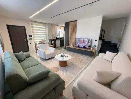 Opportunity 3+1 Front-Facing Villa In Didim Efeler, Located In A Residential Complex With A Swimming Pool, Fully Furnished And Equipped With A Smart Home System