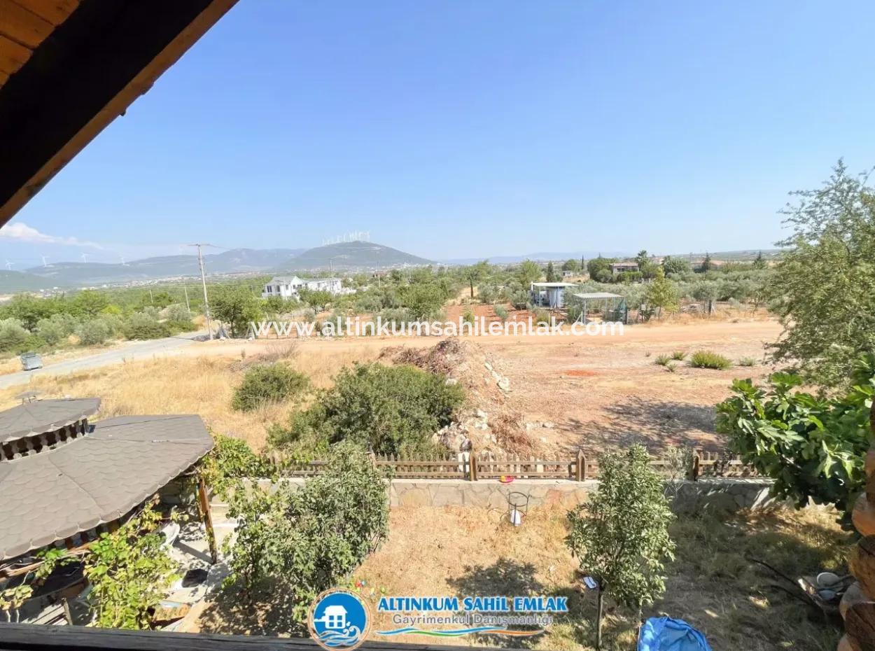 Didim Seyrantepede Satılık 3+1 Tam Müstakil Havuzlu Özel Yapım Ahşap Villa