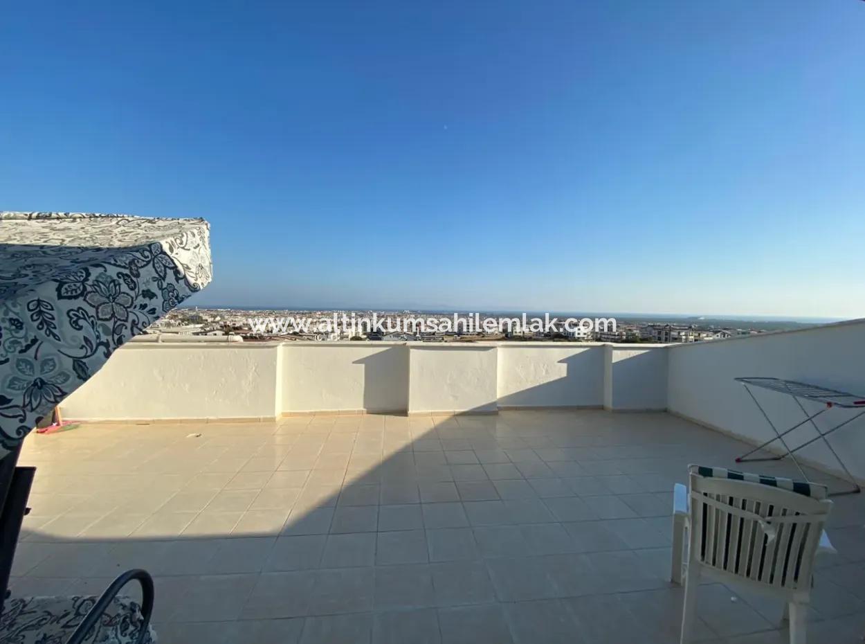 Didim Hisar Mahallesi Blue View Sitesinde Satılık Havuzlu  3+1 Dubleks