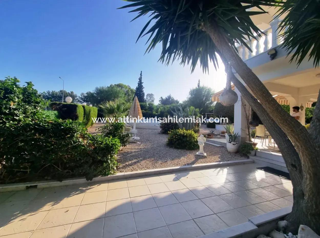 Didim Altınkum Yeşilkentte Satılık Tam Müstakil Geniş Bahçeli 5+1 Villa