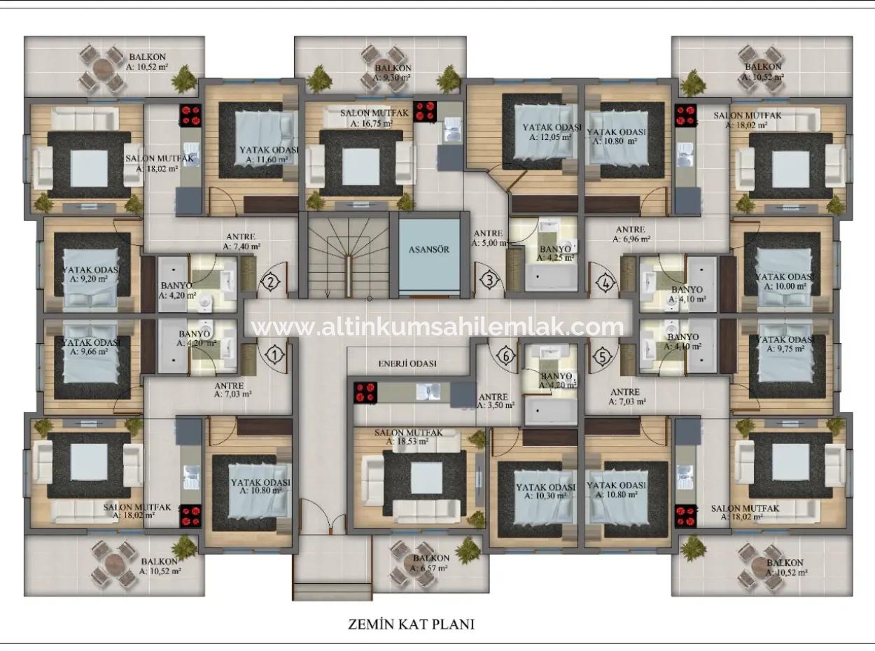 Didimde Satılık 1+1 Ve 2+1 Daireler %50 Peşin, Kalanı 24 Ay Taksit Faizsiz Kredisiz