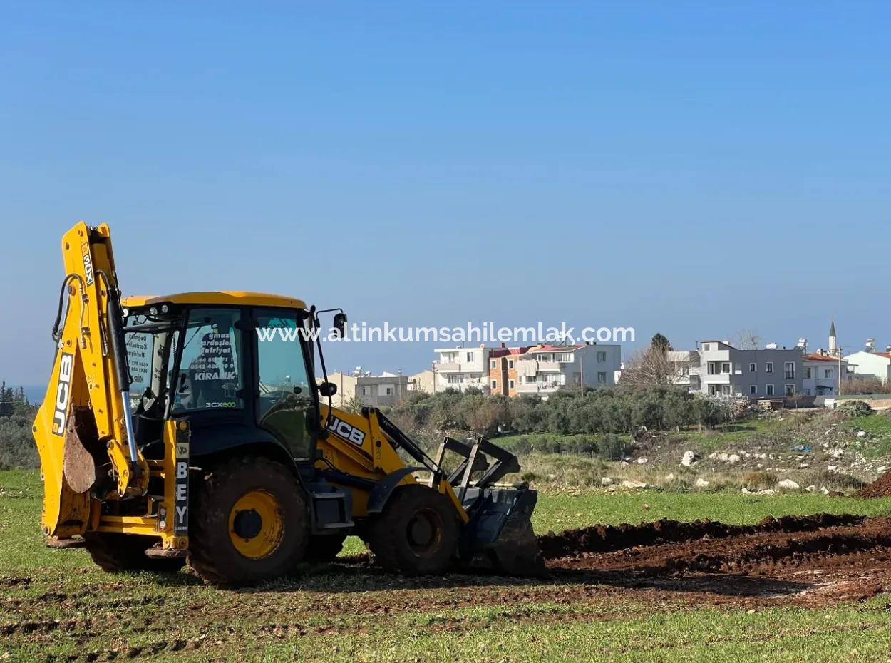Altınkum Sahil Emlaktan Didimde Satılık Deniz Manzaralı 435 M2 Hobi Bahçeleri