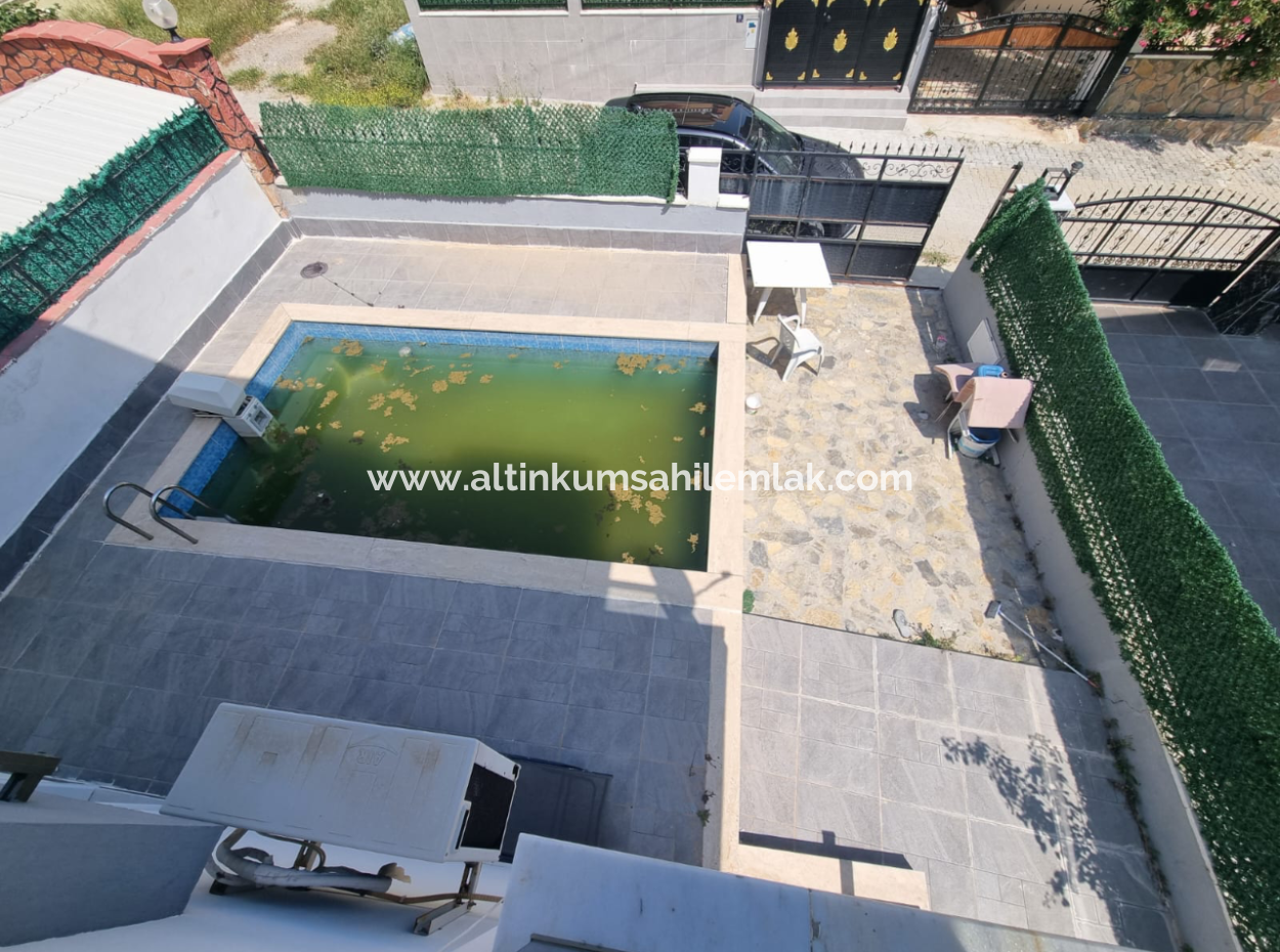 Fırsaat!!Didim Altınkumda Acil Satılık 3+1 Havuzlu Eşyalı Full Deniz Manzaralı Villa