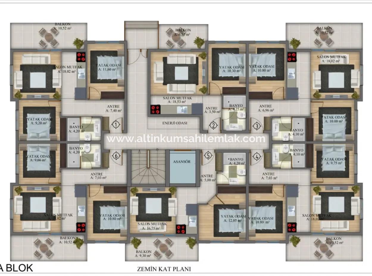 Didim Ak-Yeniköy Projeden Satılık 1+1 2+1 Yatırımlık Daireler