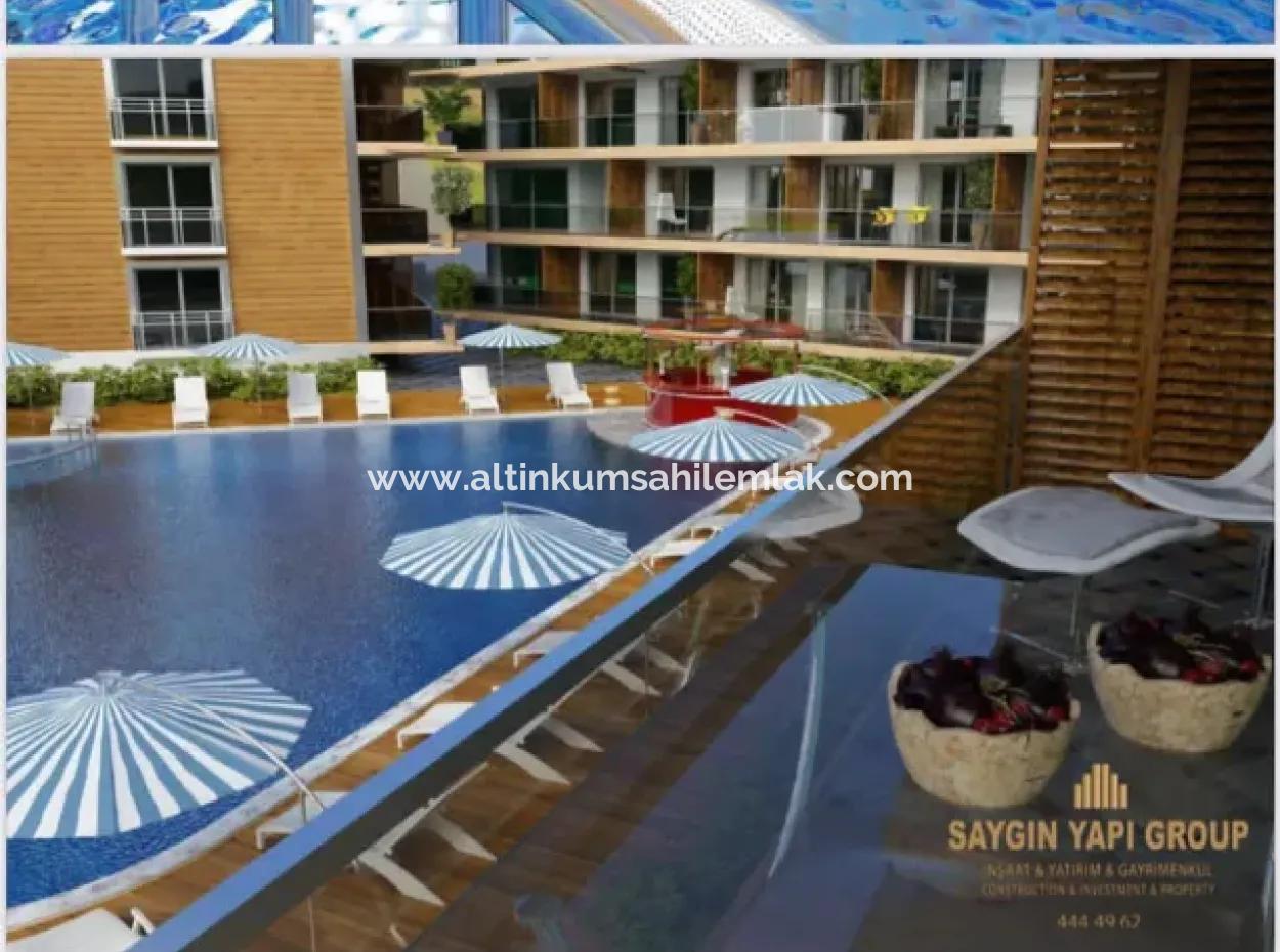 Didim Altınkum Mahallesinde Satılık Havuzlu Sitede 2+1 Daire