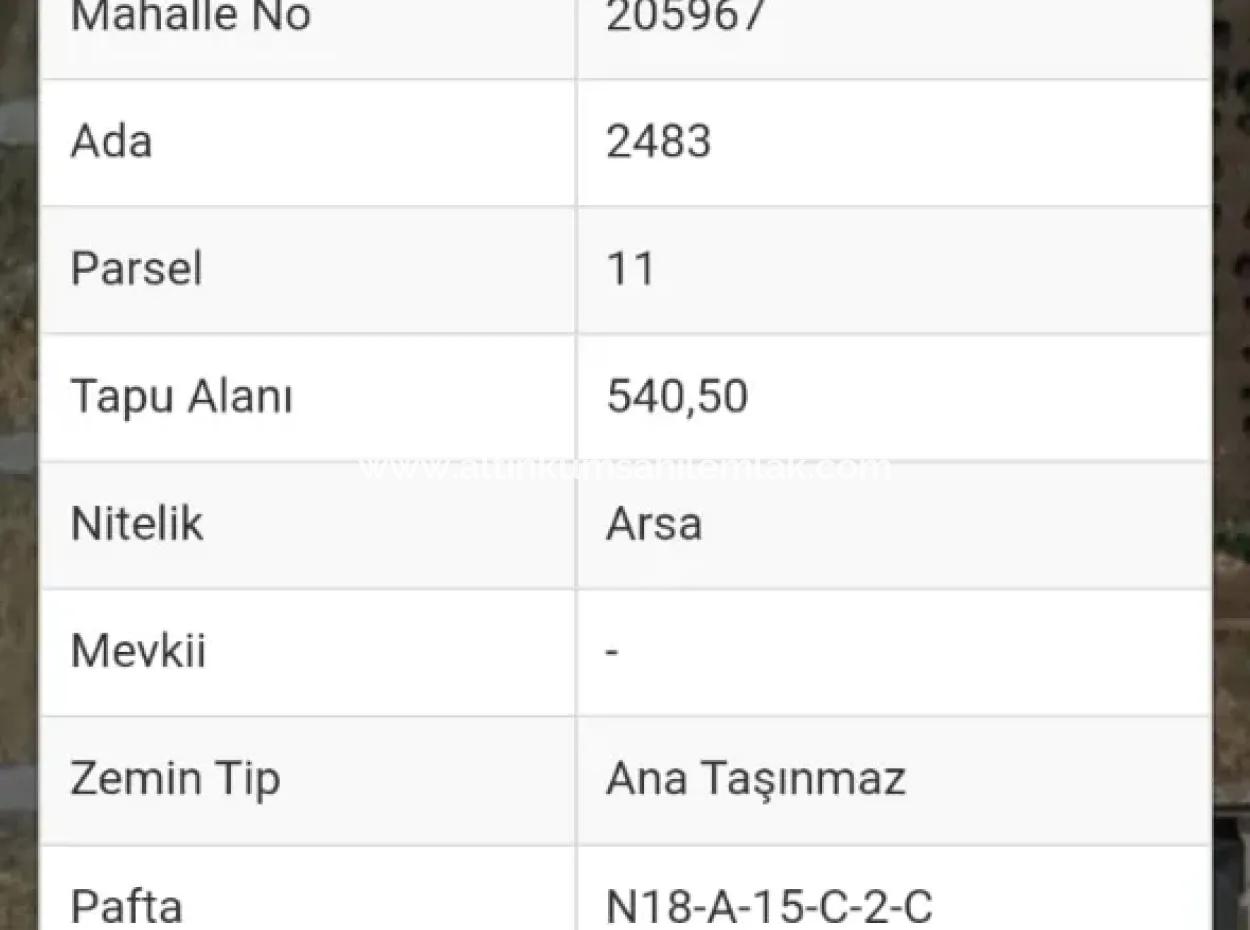 Didim Efeler Mahallesinde Satılık 4 Villalık 540 M2 İmarlı Arsa