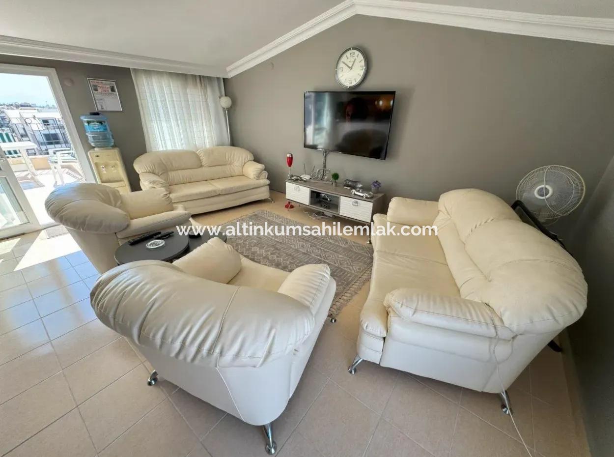 Aydın Didim Apollo Court Sitesinde Eşyalı Satılık 3+1 Dubleks!