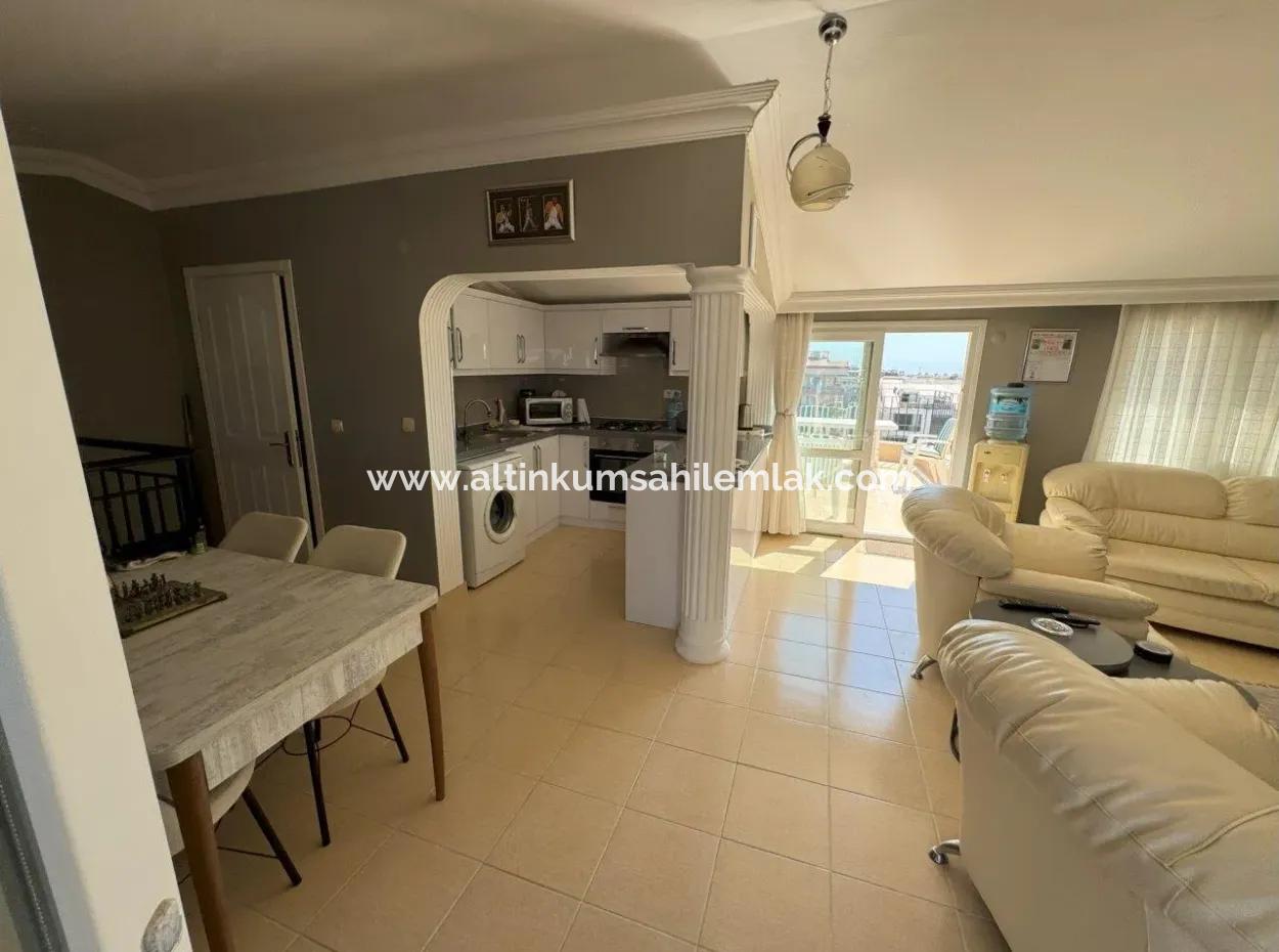 Aydın Didim Apollo Court Sitesinde Eşyalı Satılık 3+1 Dubleks!