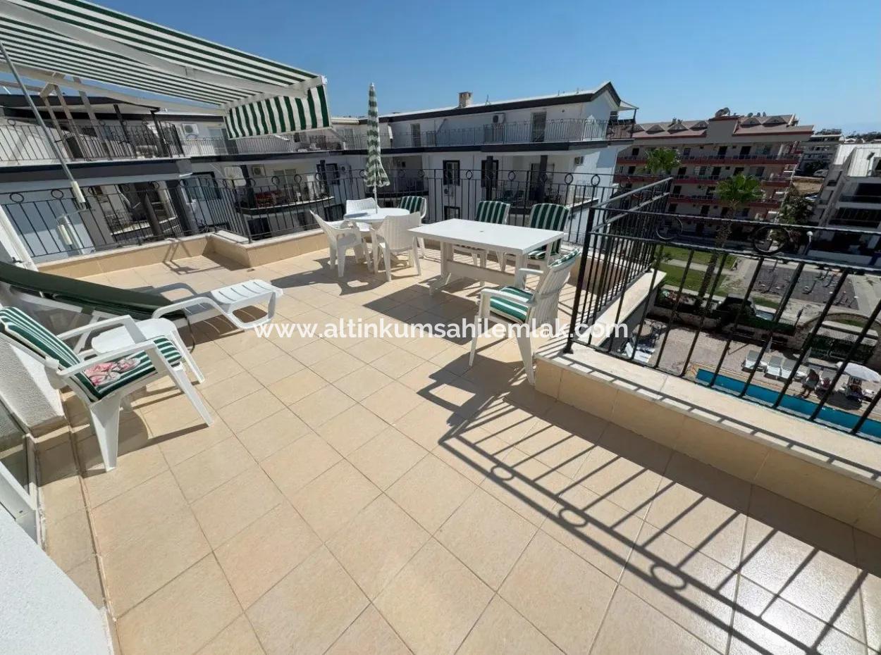 Aydın Didim Apollo Court Sitesinde Eşyalı Satılık 3+1 Dubleks!