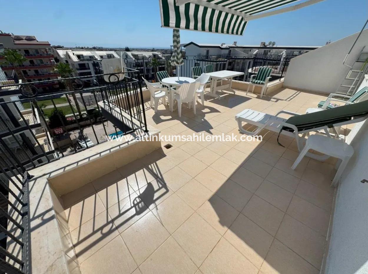 Aydın Didim Apollo Court Sitesinde Eşyalı Satılık 3+1 Dubleks!