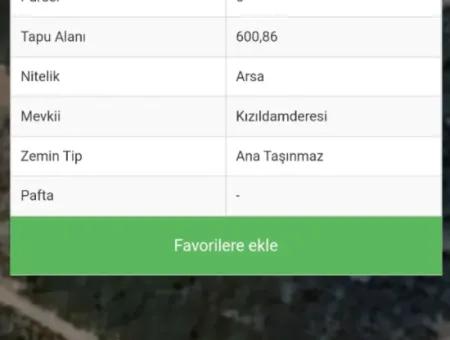 Didim Akyeniköy Seyrantepede Satılık 600 M2 Arsa