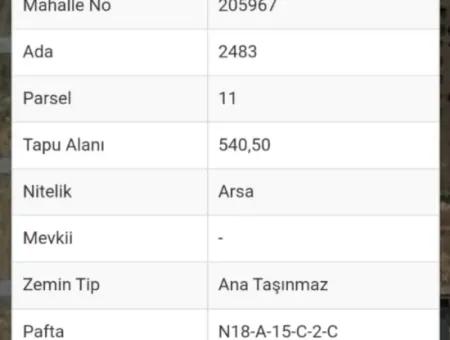 Didim Efeler Mahallesinde Satılık 4 Villalık 540 M2 İmarlı Arsa