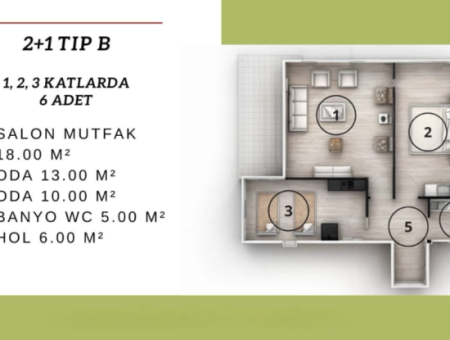 Didimde Projeden Satılık Daire Ve Dubleksler